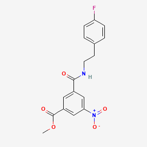 Methyl 3-{[2-(4-fluorophenyl)ethyl]carbamoyl}-5-nitrobenzoate