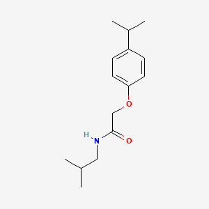 molecular formula C15H23NO2 B3461792 N-isobutyl-2-(4-isopropylphenoxy)acetamide 