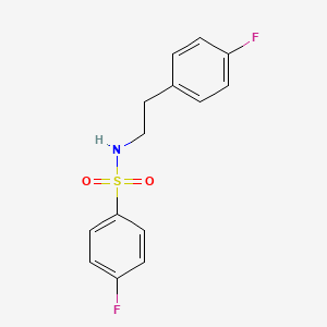 4-fluoro-N-[2-(4-fluorophenyl)ethyl]benzenesulfonamide