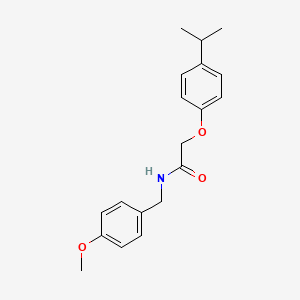 molecular formula C19H23NO3 B3461859 2-(4-isopropylphenoxy)-N-(4-methoxybenzyl)acetamide 