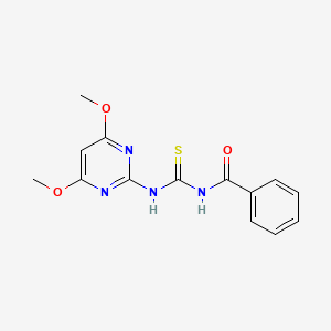 N-{[(4,6-dimethoxy-2-pyrimidinyl)amino]carbonothioyl}benzamide