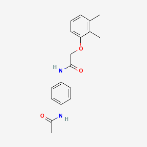 molecular formula C18H20N2O3 B3461868 N-[4-(acetylamino)phenyl]-2-(2,3-dimethylphenoxy)acetamide 