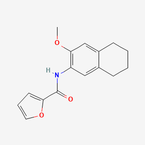 molecular formula C16H17NO3 B3461910 N-(3-methoxy-5,6,7,8-tetrahydro-2-naphthalenyl)-2-furamide 