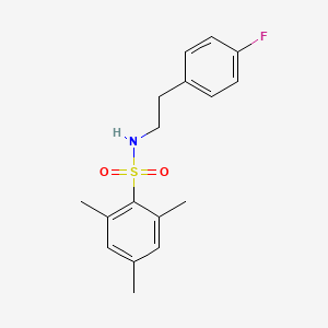 molecular formula C17H20FNO2S B3461915 N-[2-(4-fluorophenyl)ethyl]-2,4,6-trimethylbenzenesulfonamide 