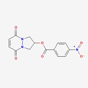 5,8-dioxo-2,3,5,8-tetrahydro-1H-pyrazolo[1,2-a]pyridazin-2-yl 4-nitrobenzoate