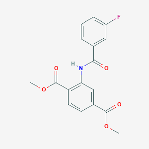 dimethyl 2-[(3-fluorobenzoyl)amino]terephthalate