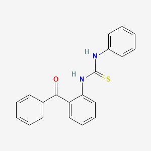 molecular formula C20H16N2OS B3461956 Thiourea, N-(2-benzoylphenyl)-N'-phenyl- CAS No. 61964-62-3