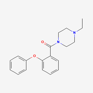 molecular formula C19H22N2O2 B3461959 1-ethyl-4-(2-phenoxybenzoyl)piperazine 