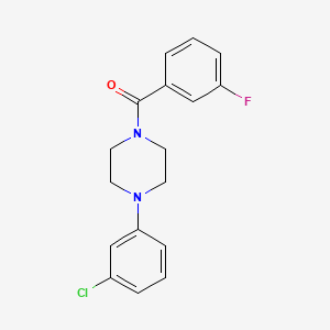 1-(3-chlorophenyl)-4-(3-fluorobenzoyl)piperazine