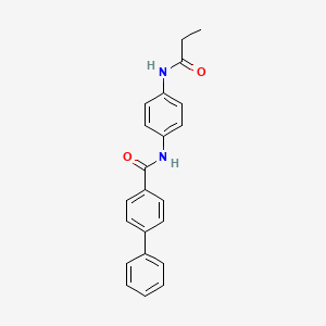 N-[4-(propanoylamino)phenyl]biphenyl-4-carboxamide