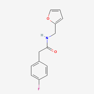 molecular formula C13H12FNO2 B3462006 2-(4-fluorophenyl)-N-(furan-2-ylmethyl)acetamide 