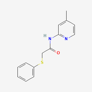 N-(4-methyl-2-pyridinyl)-2-(phenylthio)acetamide