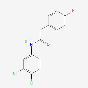 molecular formula C14H10Cl2FNO B3462045 N-(3,4-dichlorophenyl)-2-(4-fluorophenyl)acetamide 