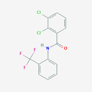 molecular formula C14H8Cl2F3NO B3462079 2,3-dichloro-N-[2-(trifluoromethyl)phenyl]benzamide 