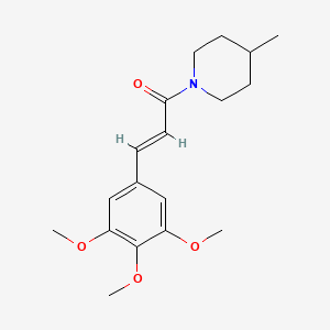 (E)-1-(4-METHYLPIPERIDINO)-3-(3,4,5-TRIMETHOXYPHENYL)-2-PROPEN-1-ONE