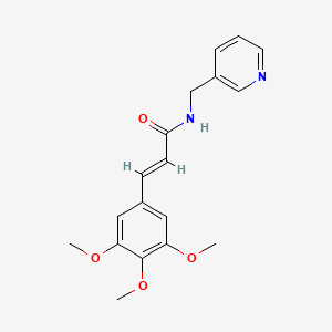 N-(3-pyridinylmethyl)-3-(3,4,5-trimethoxyphenyl)acrylamide