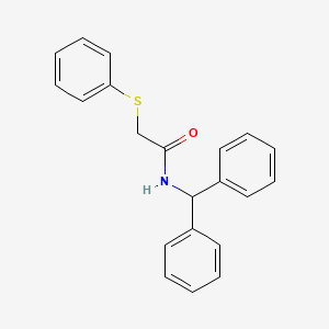 N-(diphenylmethyl)-2-(phenylsulfanyl)acetamide