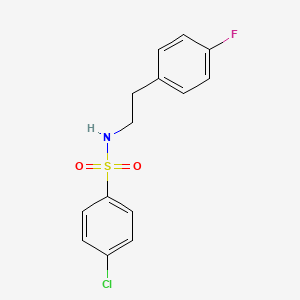 4-chloro-N-[2-(4-fluorophenyl)ethyl]benzenesulfonamide