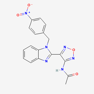 N-{4-[1-(4-nitrobenzyl)-1H-benzimidazol-2-yl]-1,2,5-oxadiazol-3-yl}acetamide