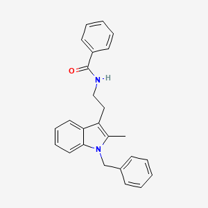 N-[2-(1-benzyl-2-methyl-1H-indol-3-yl)ethyl]benzamide