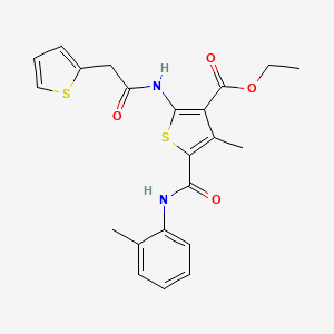 ethyl 4-methyl-5-{[(2-methylphenyl)amino]carbonyl}-2-[(2-thienylacetyl)amino]-3-thiophenecarboxylate