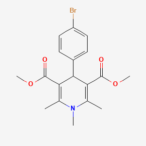 3,5-DIMETHYL 4-(4-BROMOPHENYL)-1,2,6-TRIMETHYL-1,4-DIHYDROPYRIDINE-3,5-DICARBOXYLATE