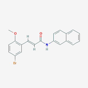 molecular formula C20H16BrNO2 B3462240 3-(5-bromo-2-methoxyphenyl)-N-2-naphthylacrylamide 