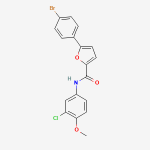 5-(4-bromophenyl)-N-(3-chloro-4-methoxyphenyl)-2-furamide