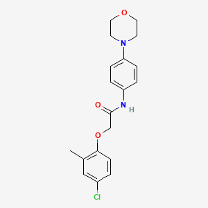 molecular formula C19H21ClN2O3 B3462255 2-(4-chloro-2-methylphenoxy)-N-[4-(4-morpholinyl)phenyl]acetamide 