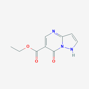 molecular formula C9H9N3O3 B346227 7-羟基吡唑并[1,5-a]嘧啶-6-羧酸乙酯 CAS No. 43024-61-9
