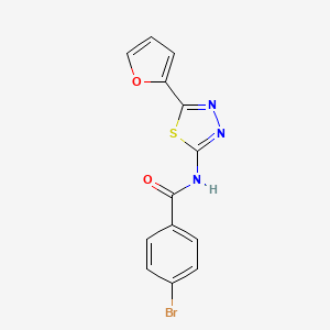 4-bromo-N-[5-(2-furyl)-1,3,4-thiadiazol-2-yl]benzamide