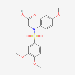 N-[(3,4-dimethoxyphenyl)sulfonyl]-N-(4-methoxyphenyl)glycine