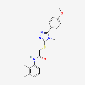 molecular formula C20H22N4O2S B3462343 N-(2,3-dimethylphenyl)-2-{[5-(4-methoxyphenyl)-4-methyl-4H-1,2,4-triazol-3-yl]sulfanyl}acetamide 