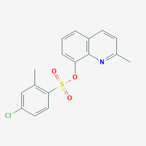 molecular formula C17H14ClNO3S B346238 2-Methylquinolin-8-yl 4-chloro-2-methylbenzenesulfonate CAS No. 325812-00-8