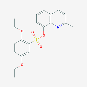 molecular formula C20H21NO5S B346239 2-Methyl-8-quinolyl 2,5-diethoxybenzenesulfonate CAS No. 325811-10-7