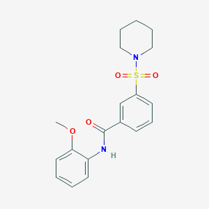 N-(2-methoxyphenyl)-3-(piperidin-1-ylsulfonyl)benzamide