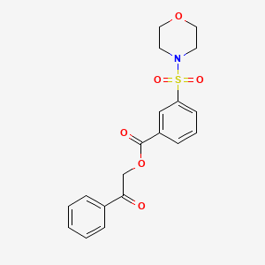 2-oxo-2-phenylethyl 3-(4-morpholinylsulfonyl)benzoate