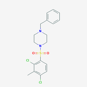 1-Benzyl-4-[(2,4-dichloro-3-methylphenyl)sulfonyl]piperazine