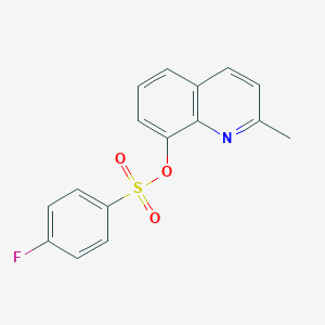 molecular formula C16H12FNO3S B346244 2-Methyl-8-quinolyl 4-fluorobenzenesulfonate CAS No. 352444-53-2
