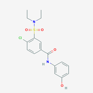 4-chloro-3-[(diethylamino)sulfonyl]-N-(3-hydroxyphenyl)benzamide