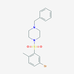molecular formula C18H21BrN2O2S B346246 1-Benzyl-4-(5-bromo-2-methylbenzenesulfonyl)piperazine CAS No. 419537-88-5