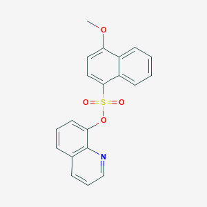 molecular formula C20H15NO4S B346247 Quinolin-8-yl 4-methoxynaphthalene-1-sulfonate CAS No. 457960-47-3