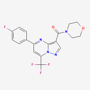 5-(4-fluorophenyl)-3-(4-morpholinylcarbonyl)-7-(trifluoromethyl)pyrazolo[1,5-a]pyrimidine