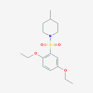 molecular formula C16H25NO4S B346252 1-[(2,5-Diethoxyphenyl)sulfonyl]-4-methylpiperidine CAS No. 325811-02-7