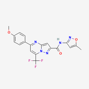 5-(4-methoxyphenyl)-N-(5-methyl-3-isoxazolyl)-7-(trifluoromethyl)pyrazolo[1,5-a]pyrimidine-2-carboxamide