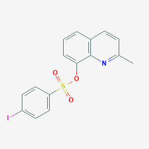molecular formula C16H12INO3S B346253 2-Methyl-8-quinolyl 4-iodobenzenesulfonate CAS No. 433941-62-9
