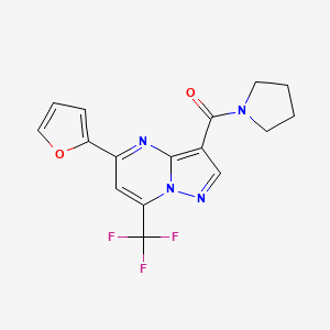 5-(2-furyl)-3-(1-pyrrolidinylcarbonyl)-7-(trifluoromethyl)pyrazolo[1,5-a]pyrimidine