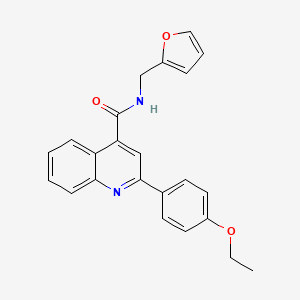 2-(4-ETHOXYPHENYL)-N-[(FURAN-2-YL)METHYL]QUINOLINE-4-CARBOXAMIDE