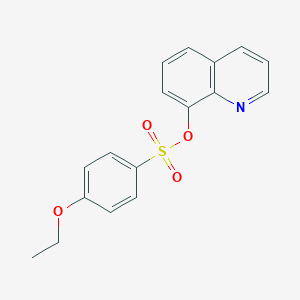 molecular formula C17H15NO4S B346257 8-Quinolyl 4-ethoxybenzenesulfonate CAS No. 335219-87-9
