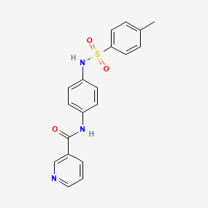 N-(4-{[(4-methylphenyl)sulfonyl]amino}phenyl)nicotinamide